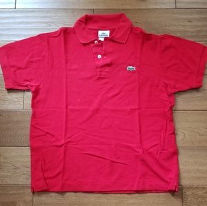 Lacoste Mens Polo Red Size 4 (Medium)
